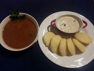 Sooji Idli with Vegetable Sambhar Recipe