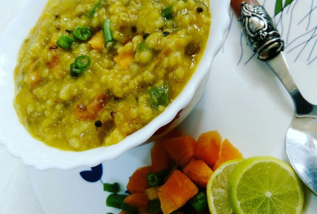 Vegetable Porridge ( Daliya ) Recipe