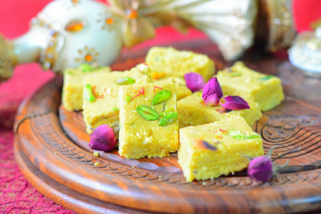 Kesar Burfi Recipe