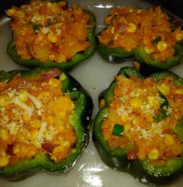 Baked Capsicum Rings Recipe