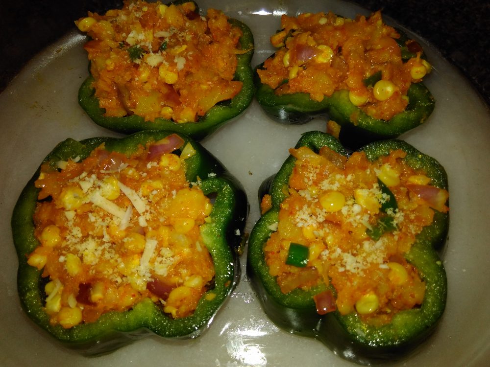 Baked Capsicum Rings Recipe