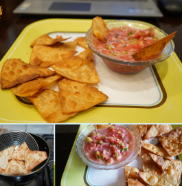 Leftover Roti Nachos with Salsa Recipe