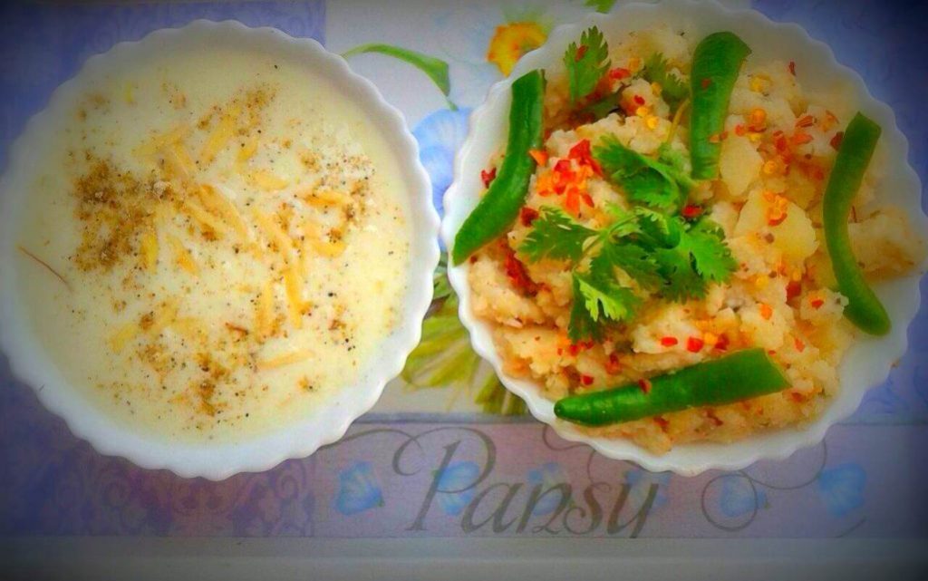 Sanwa Ki Kheer And Upma - Fasting Dish