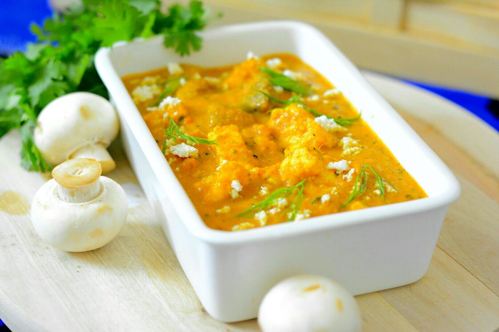 Paneer Mushroom Curry Recipe