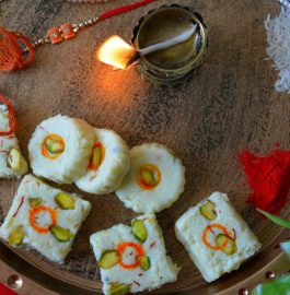 Milk Powder Chhena Burfi Recipe