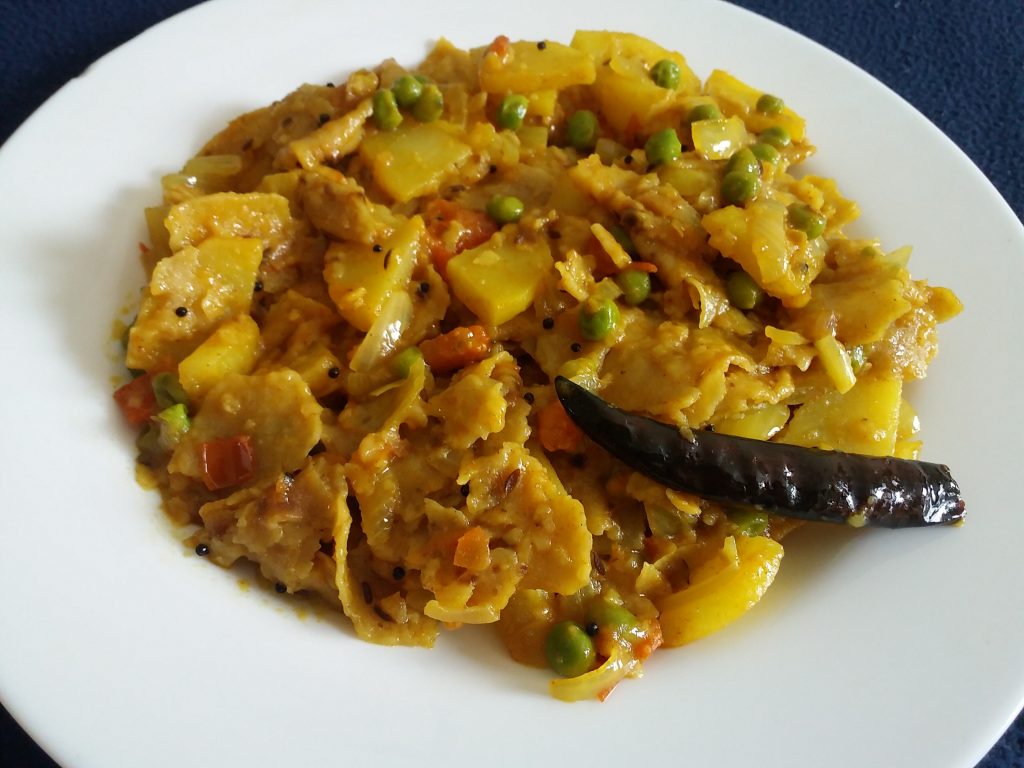 Left over Roti Khichdi Recipe