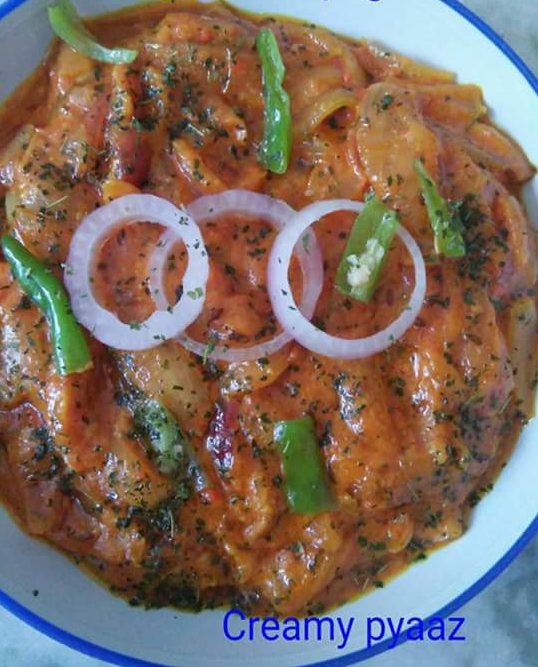 Creamy Pyaaz (Onion) Recipe