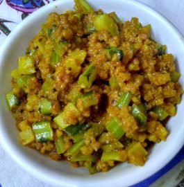 Gobhi Dantal - Mungori ki Sabzi Recipe