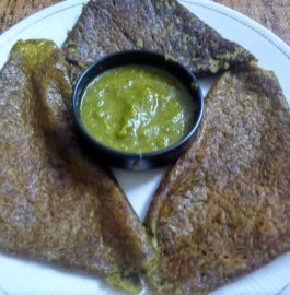 Green Spinach Dosa Recipe