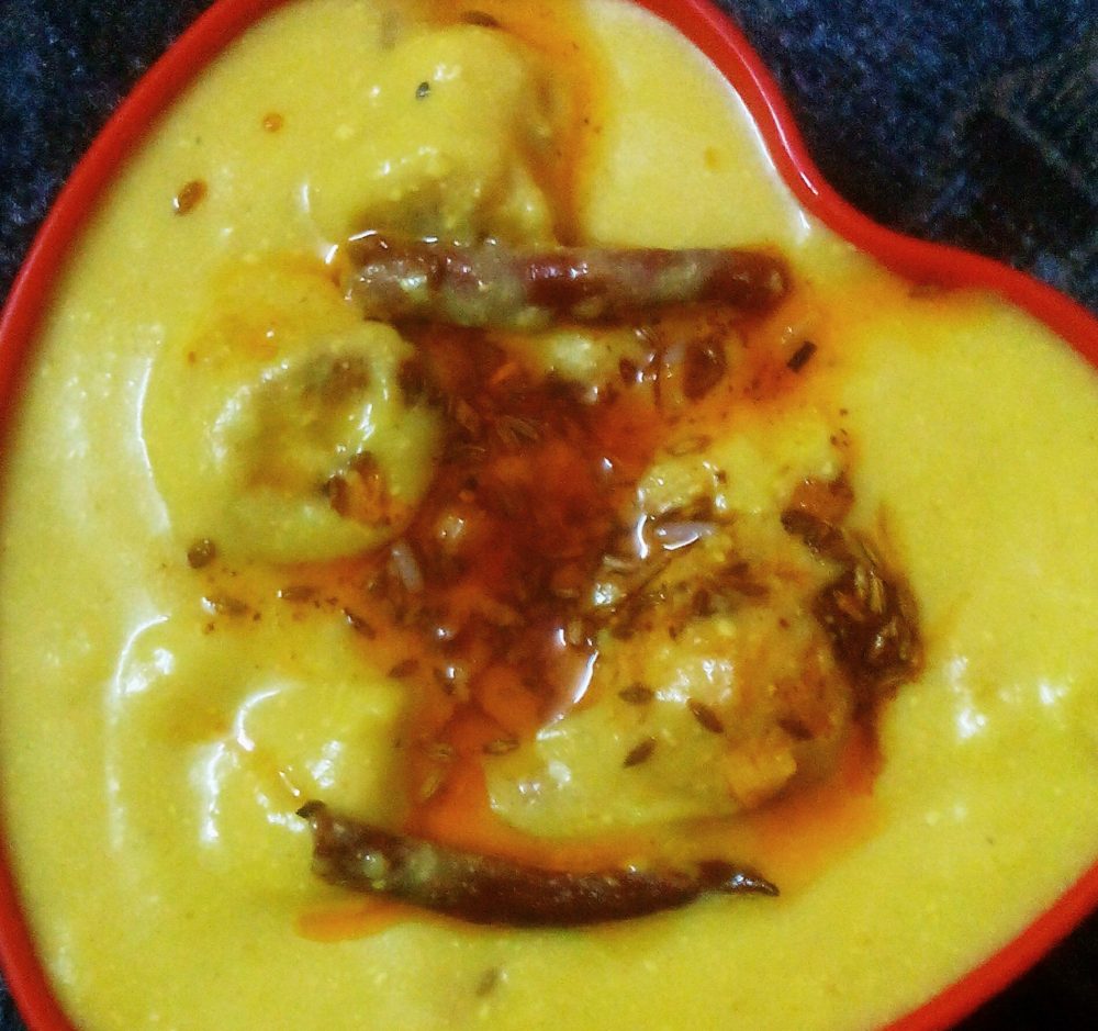 Kadhi with Pakoda Recipe