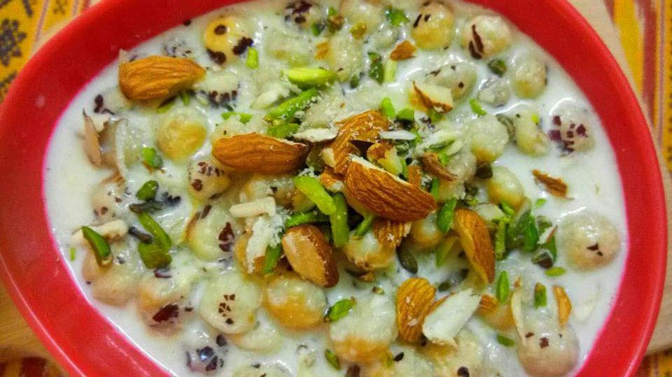 Makhana ki Kheer with Dry Nuts Recipe