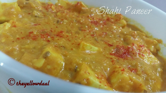 Shahi Paneer Recipe