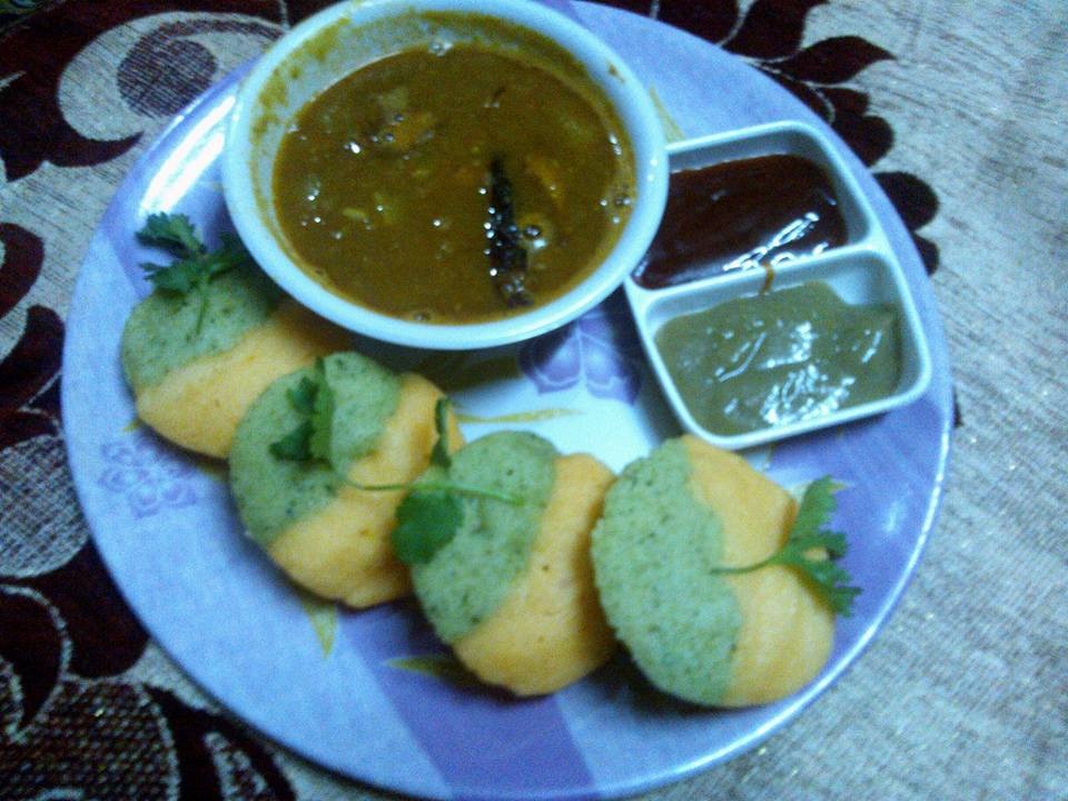 Two Colour Idli Recipe