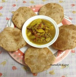 Bedmi Puri with Aloo Wadi ki Sabzi Recipe