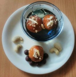 Chocolate stuffed Gulab Jamun Recipe