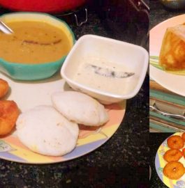 Idli, Dosa and Vada with Sambhar recipe