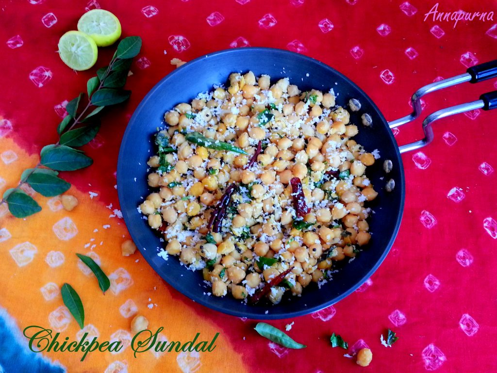 Chickpea / Chana Sundal Recipe