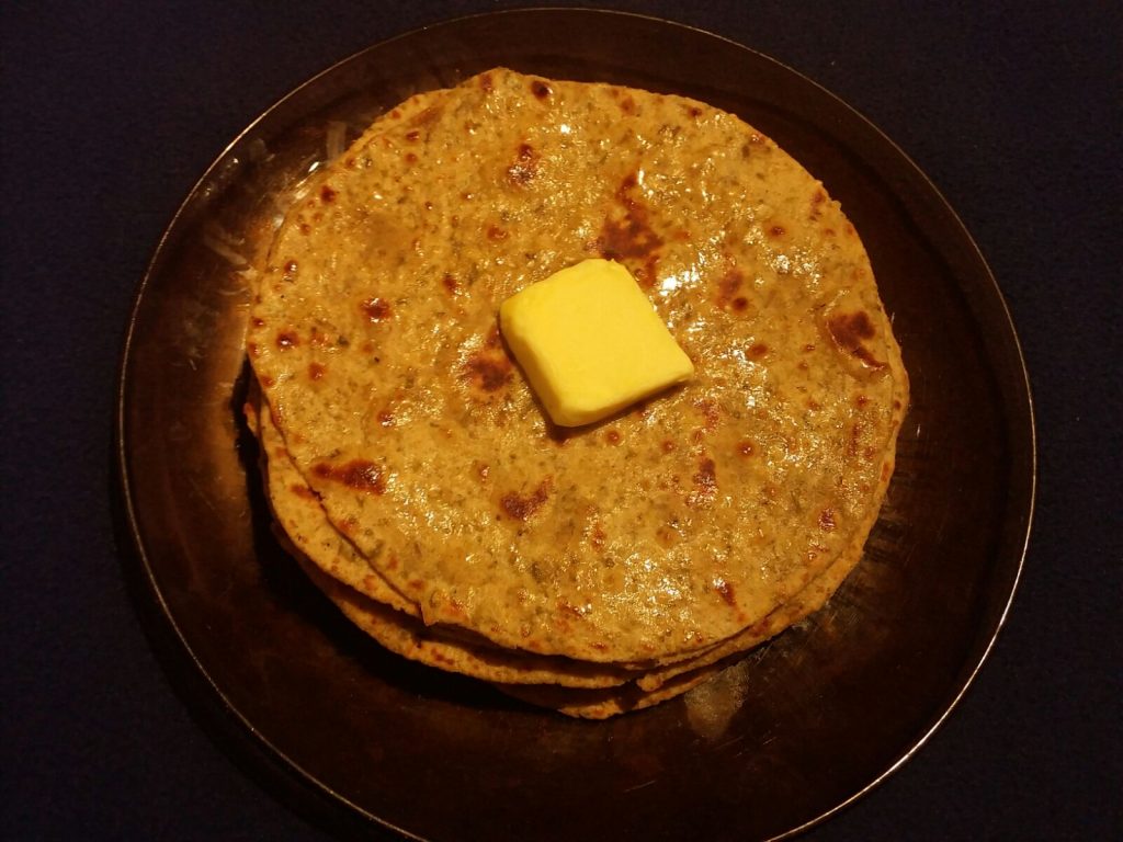 Sprouted Moong Masala Paratha Recipe