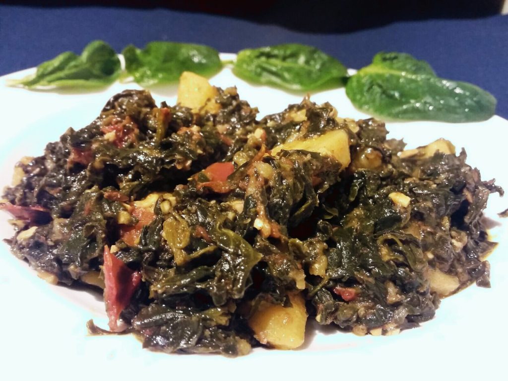 Aloo Palak -Iron Rich Sabzi Recipe