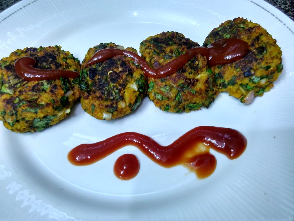 Leftover Khichdi Veggies Spinach Tikki Recipe