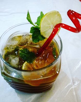 Ice Tea with Lemon and Mint - Refreshing!