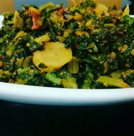 Mooli Paalak Sabzi - Tasty Curry