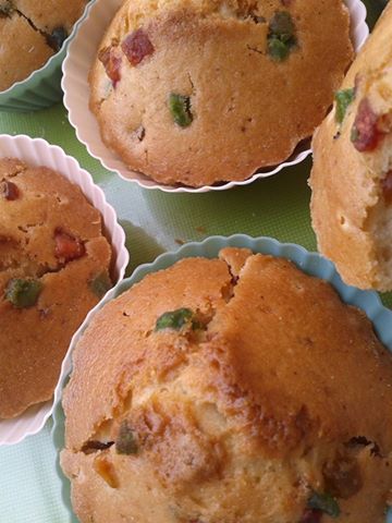 Tutti Frutti Vanilla Muffins Recipe