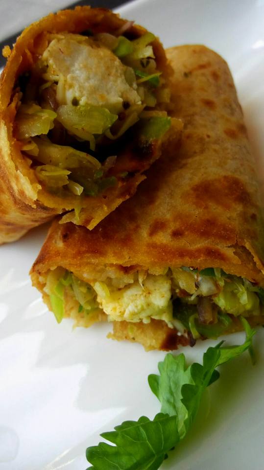 Vegetable Paneer Frankie - Delicious Bite!