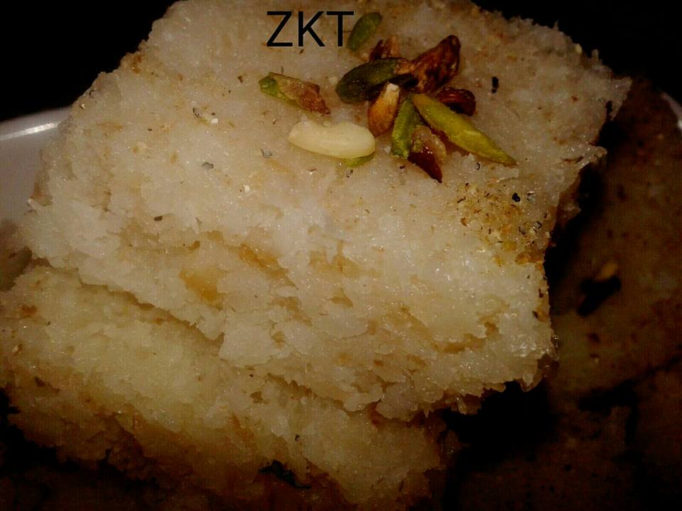 Nariyal Barfi Recipe