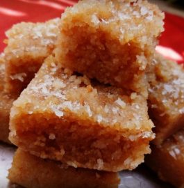 Suji Coconut Burfi Recipe