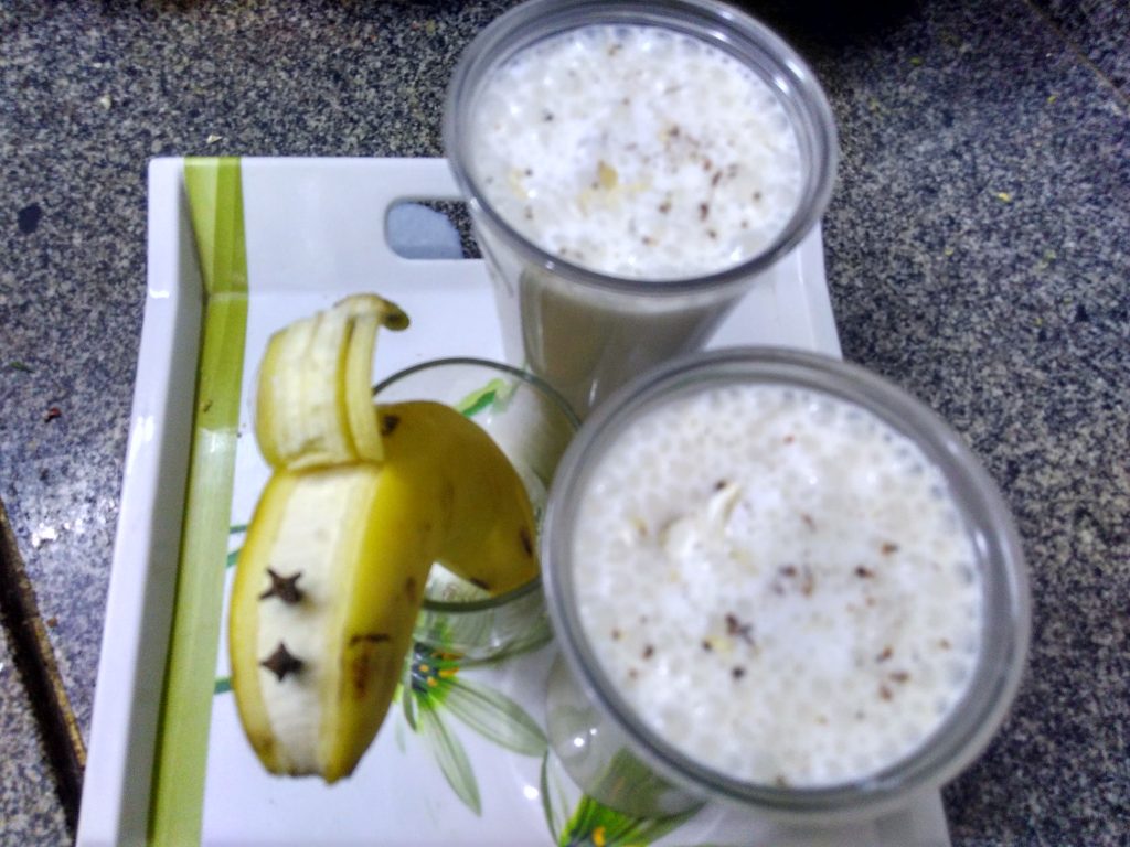Cashew Banana Shake (Cardamom Flavor) Recipe