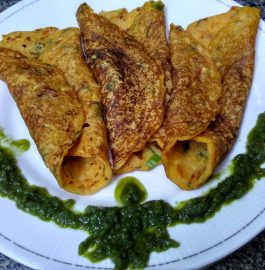 Sooji Besan Vegetable Pancakes Recipe