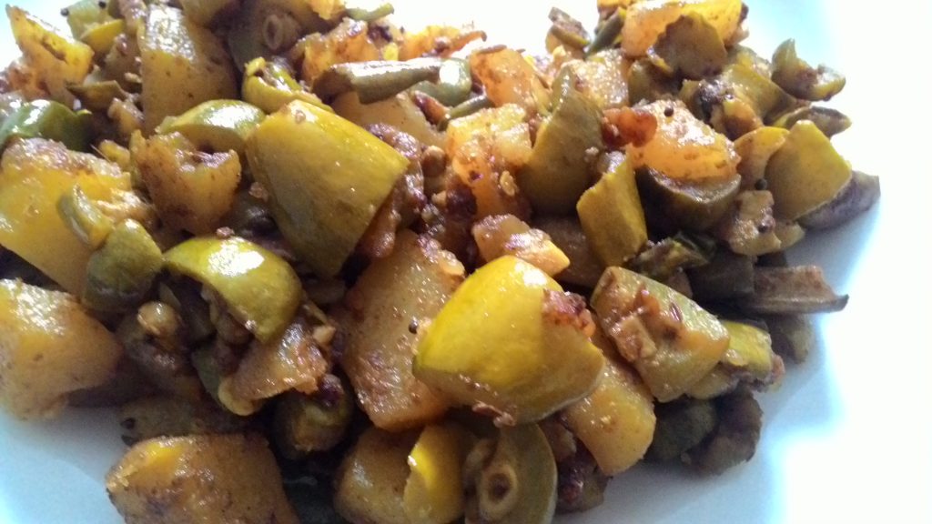 Dry Parval Aloo Curry Recipe