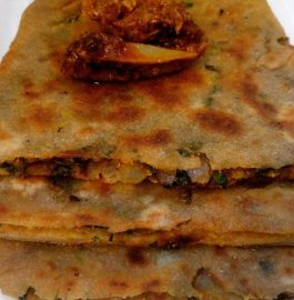 Besan Pyaaz Paratha