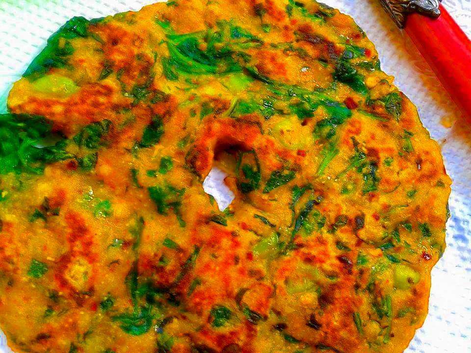 Spinach Thalipeet : Maharashtrian Special !