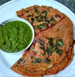 Vegetable-Oats-Semolina Uttapam Recipe