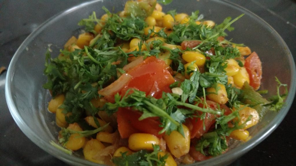 Corn Capsicum Masala Recipe