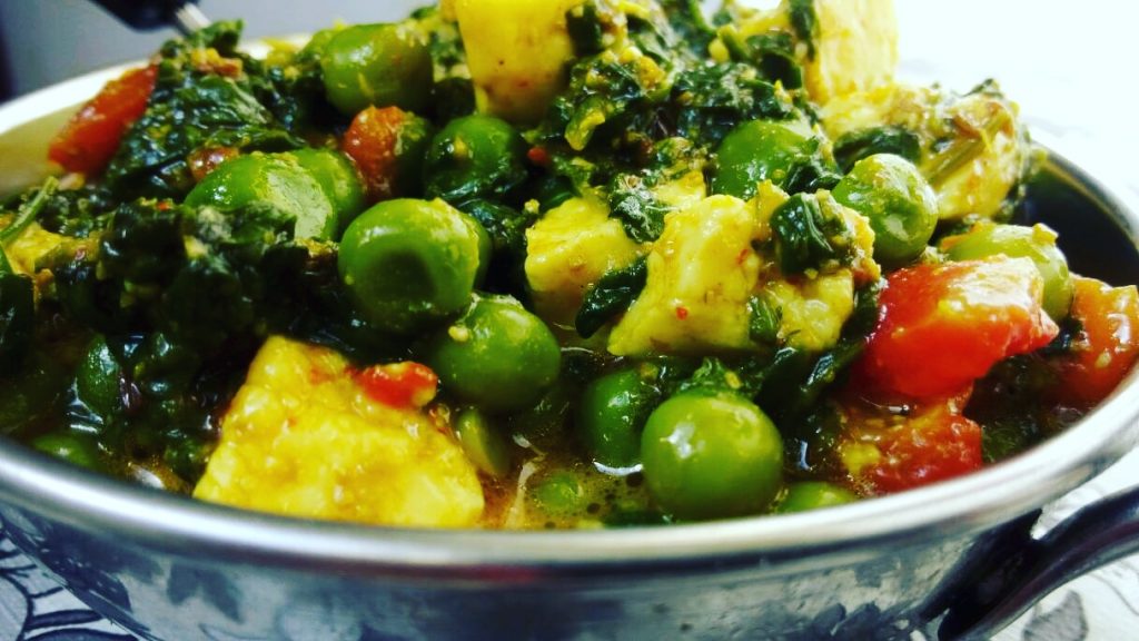 Palak Matar Paneer Recipe