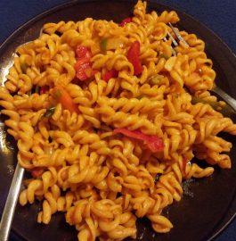 Vegetable Macaroni Pasta in Red Tomato Sauce Recipe