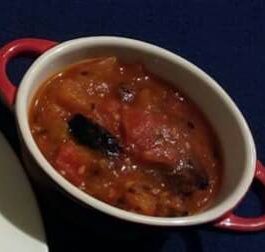 Tomato Tangy Chutney with Tadka Recipe