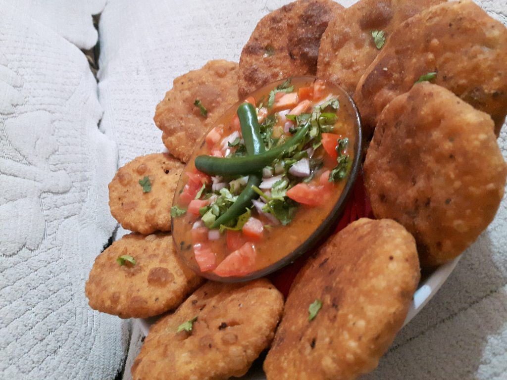 Stuffed Kachori Chole Chaat- Spicy Snacks