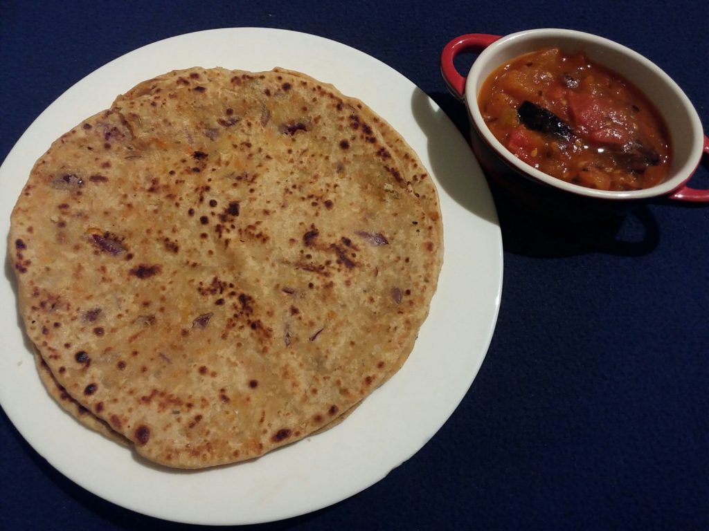 Mixed Veg Stuffed Paratha Recipe