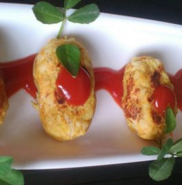 Peanuts Stuffed Arbi Kabab Recipe