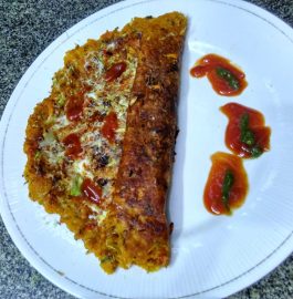 Mix Daal Pizza/Mix Daal Jini Dosa Recipe