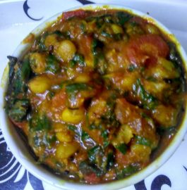 Carrot Spinach Chana Dal Ka Saag Recipe