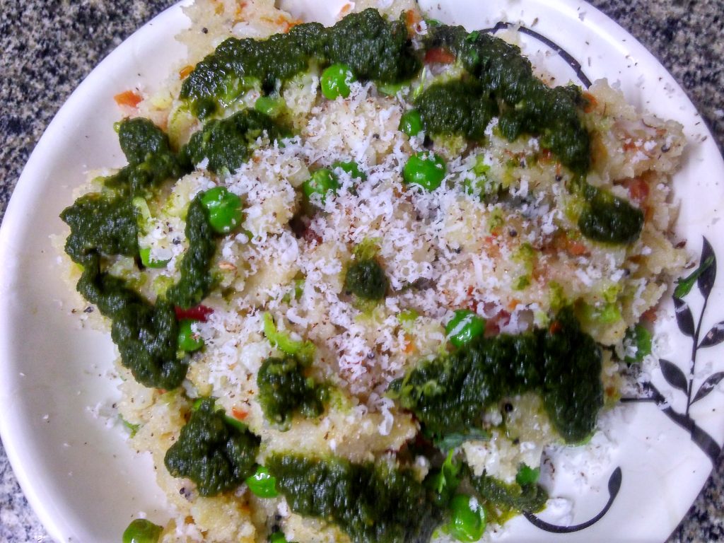 Tricolor Veggie Upma Recipe