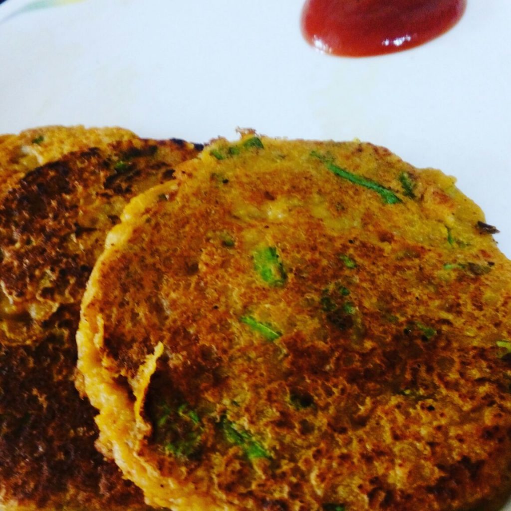 Leftover Roti Masala Pancake Recipe