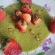 Caramelised Strawberry in Peas Sauce -Tasty