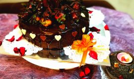 Dripping Eggless Chocolate Cake Recipe