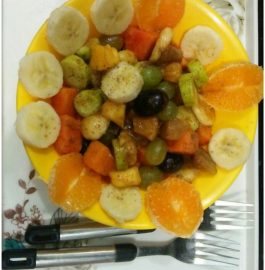 Falahari Fruit Chaat - Juicy Snack!